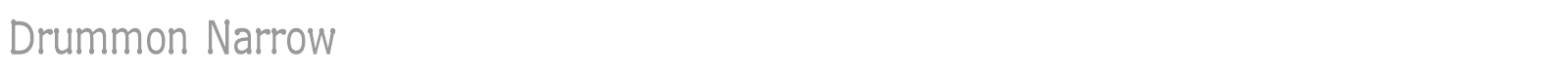 Drummon font preview